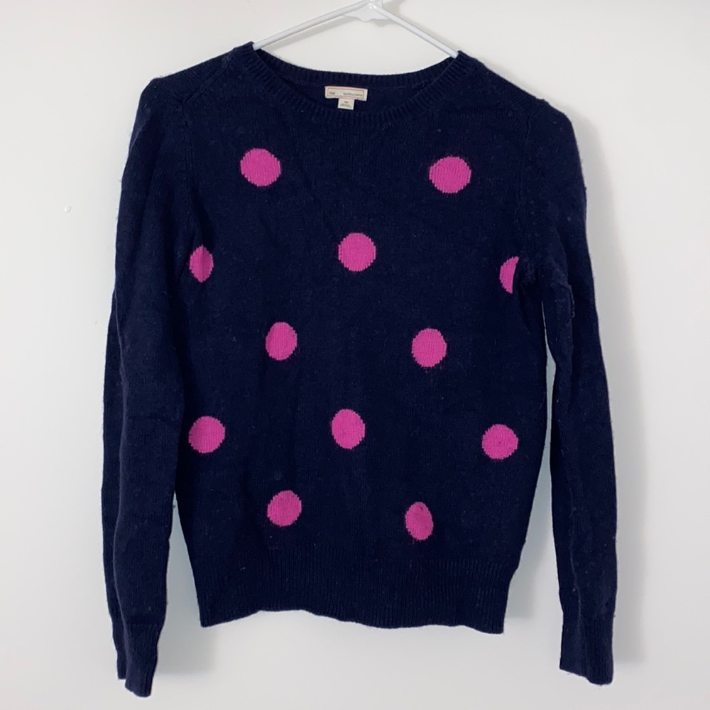 Gap Long Sleeve Polka Dot Sweater